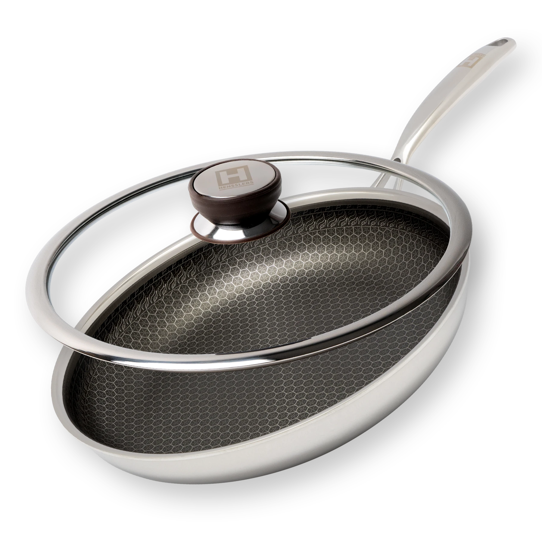 Pfanne 28 cm Set mit Glasdeckel – HENSSLERS