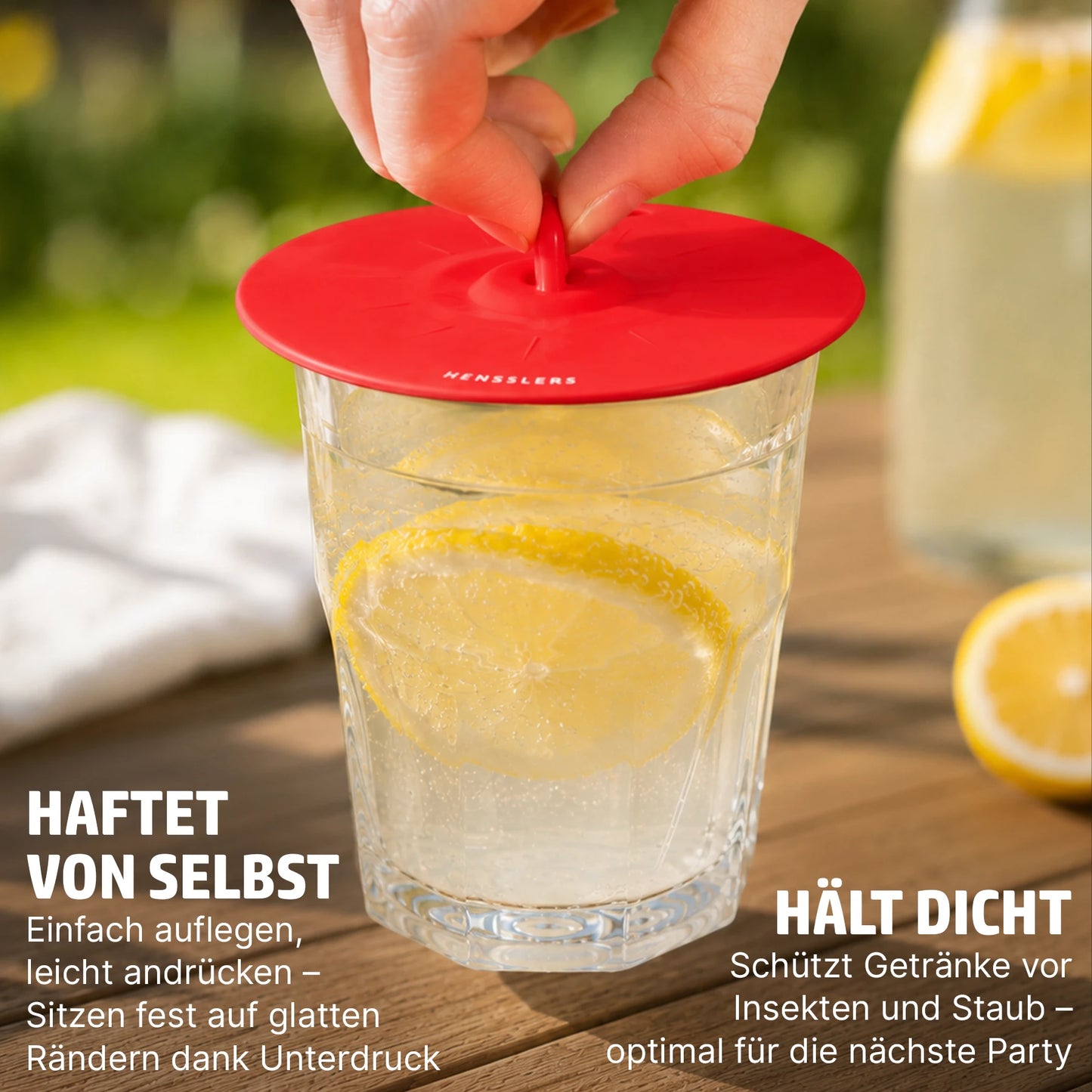 HENSSLERS 6er Silikondeckel Set Deutschland Edition