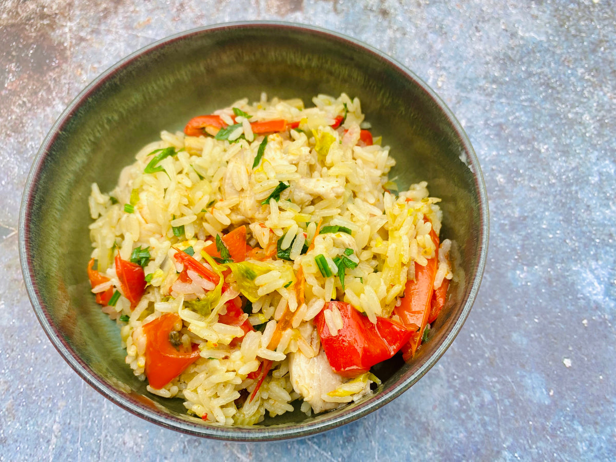 One-Pot-Reis mit Hähnchen und viel Geschmack
