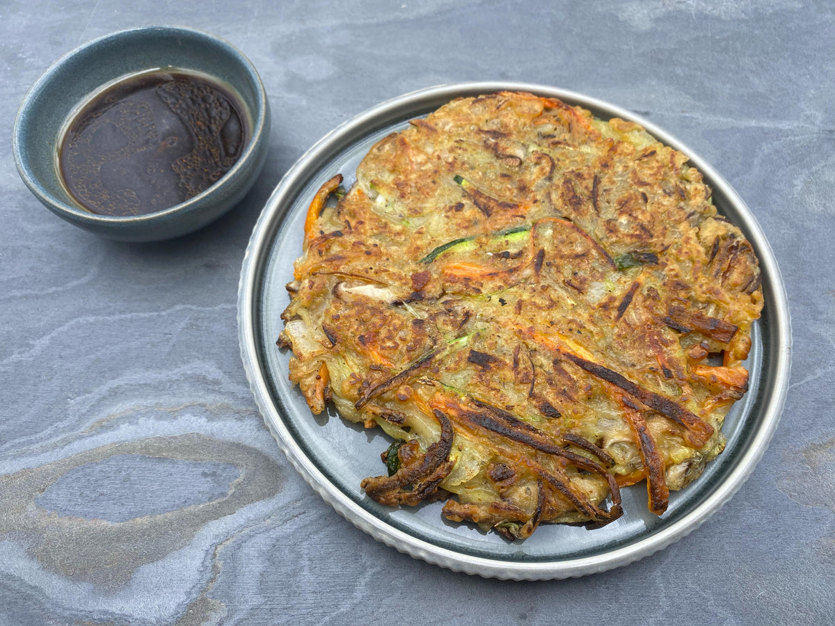 Knusprige Gemüse-Pancakes