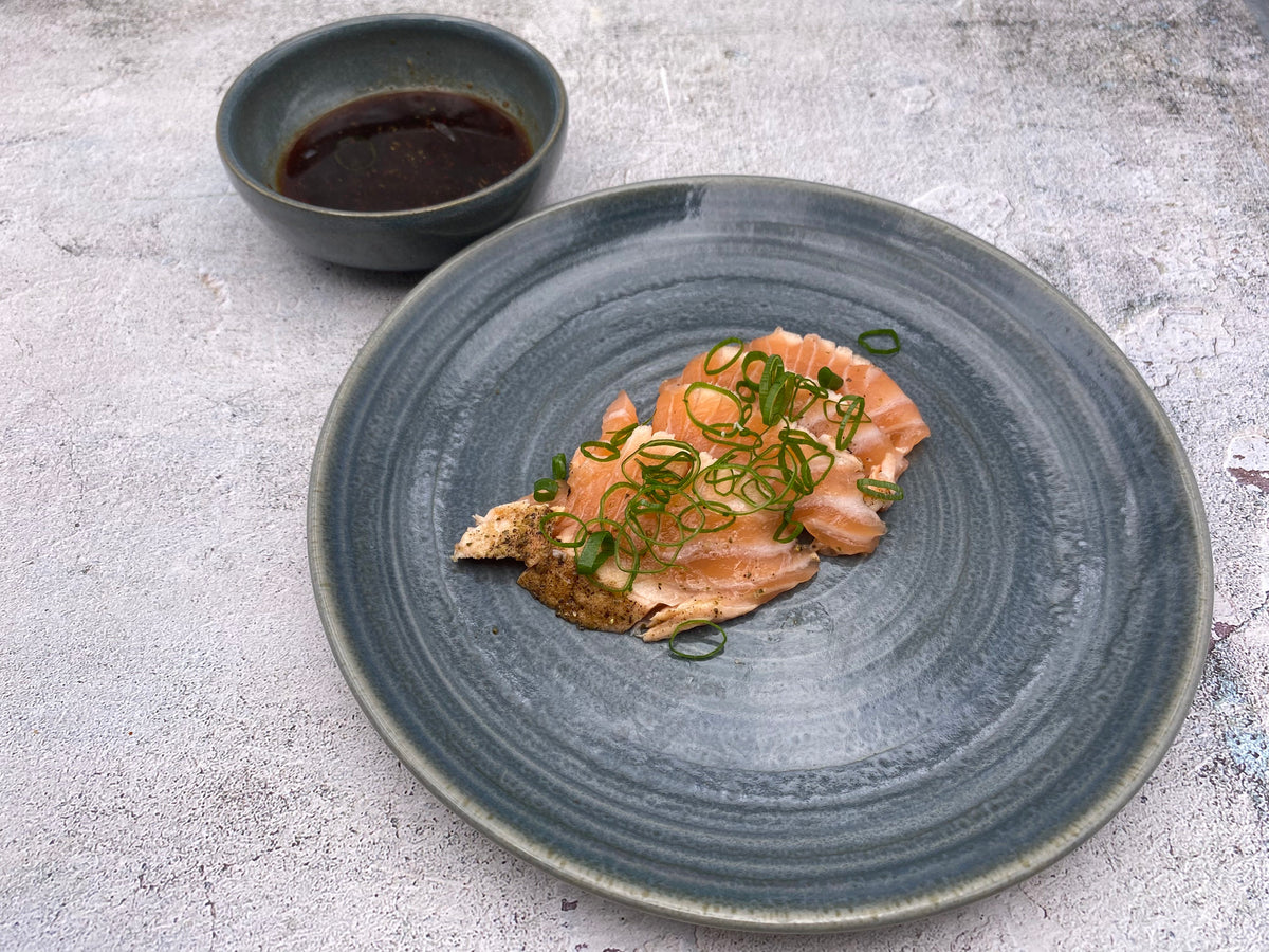 Lachs vom heißen Stein