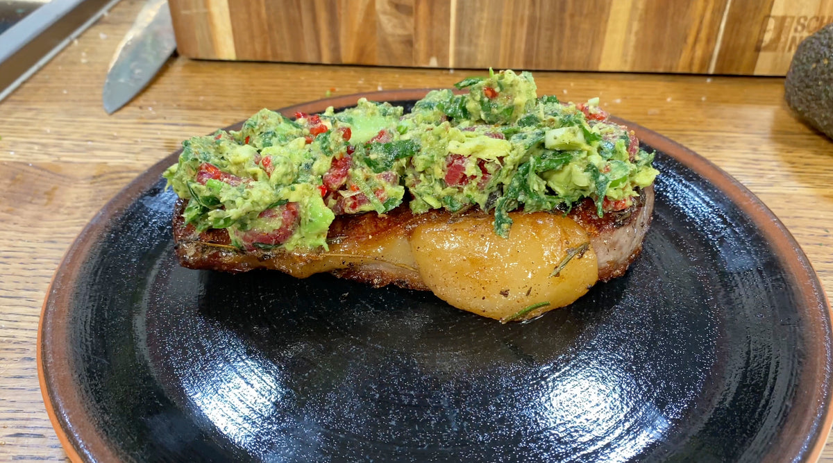 Rumpsteak mit Guacamole