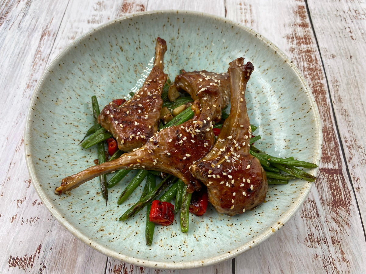 Teriyaki vom Lammkotelett