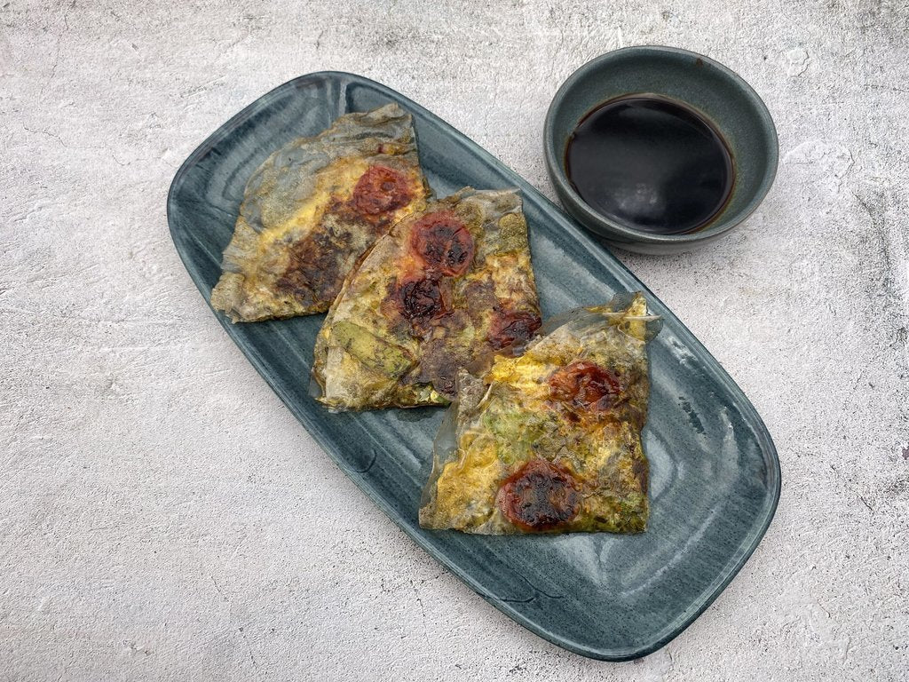 Knuspriges Reispapier-Omelett