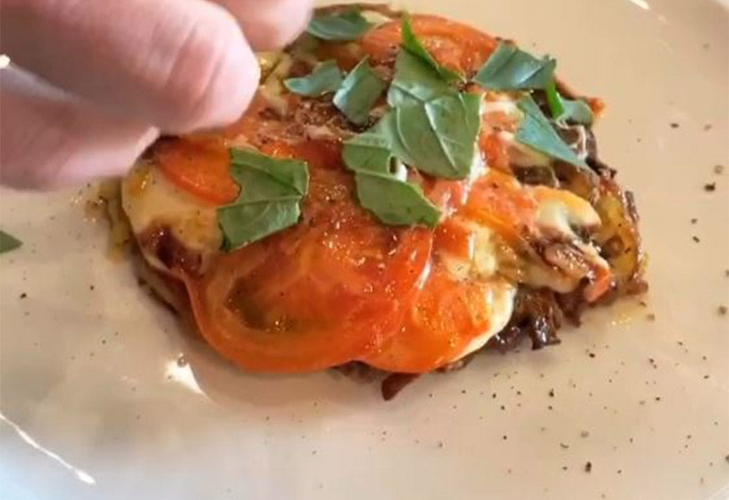 Kartoffelrösti mit Tomate Mozzarella