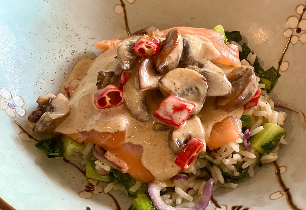 Bowl mit Lachs