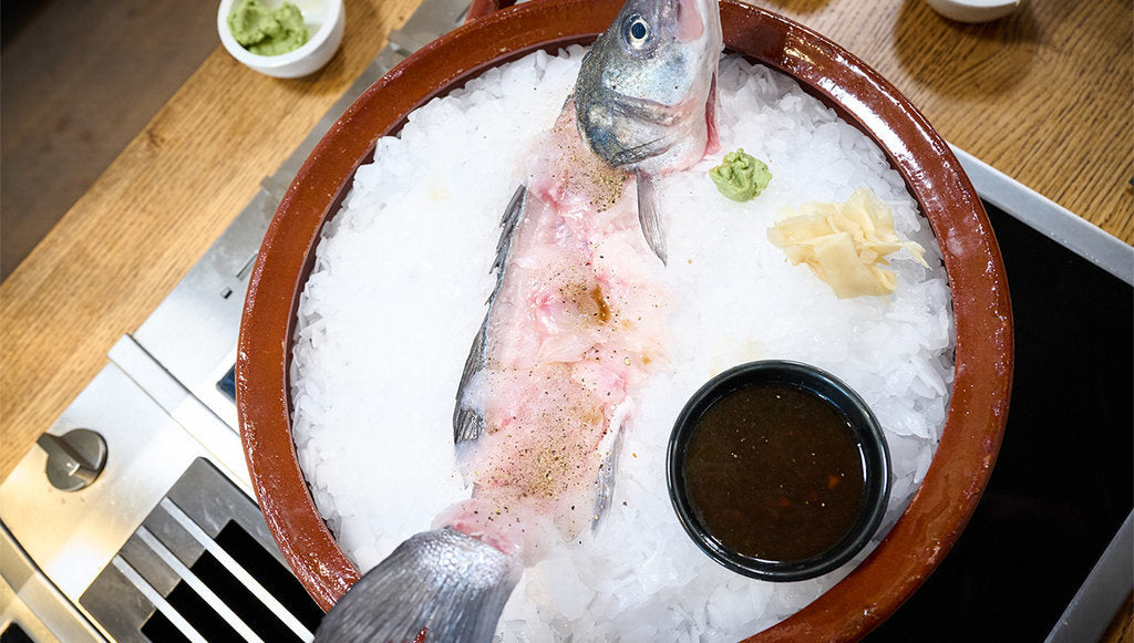 Sashimi vom Loup de Mer