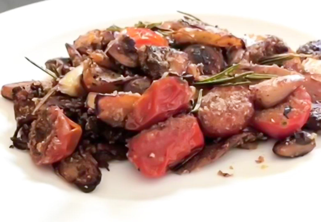 Spargel mit Champignon Gröstl