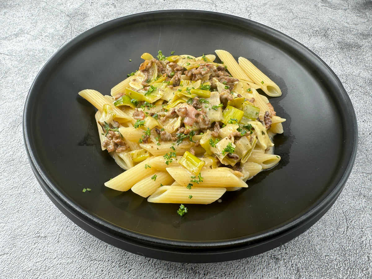 Hack-Lauch-Pasta