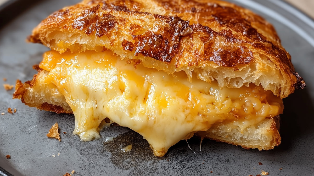 Croissant-Käse-Sandwich