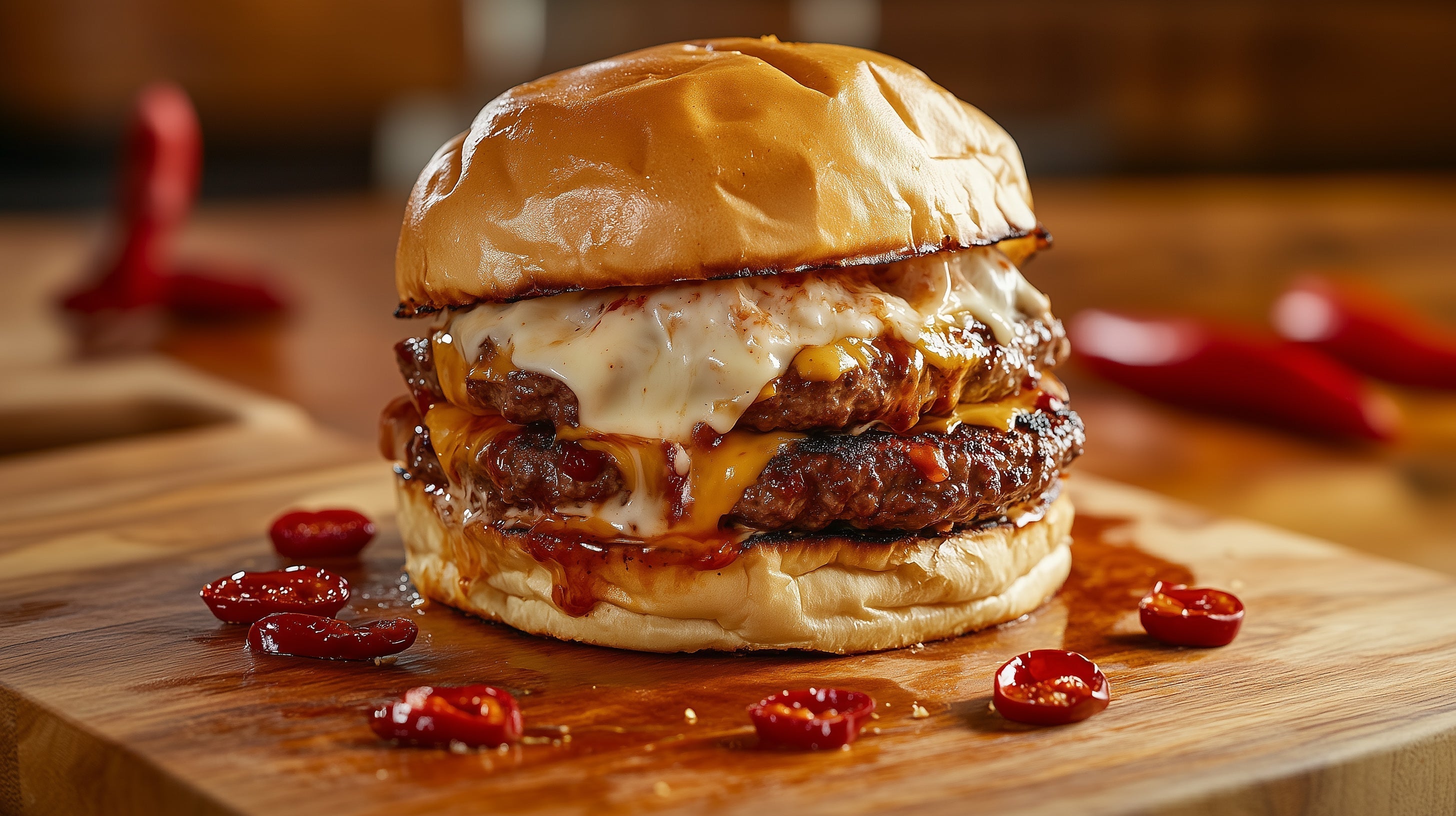 Chili Cheese Smash Burger 
