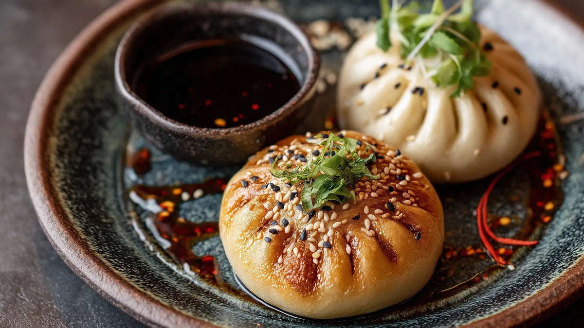 Asiatische Pizza-Teigtaschen aus dem Airfryer