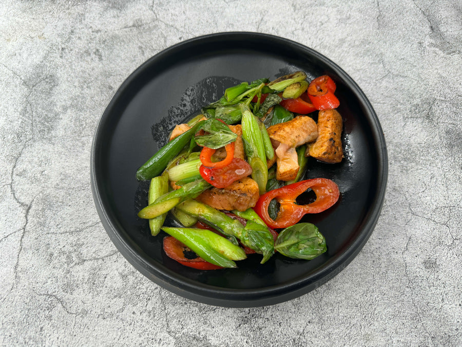 Würzige Lachs-Pfanne