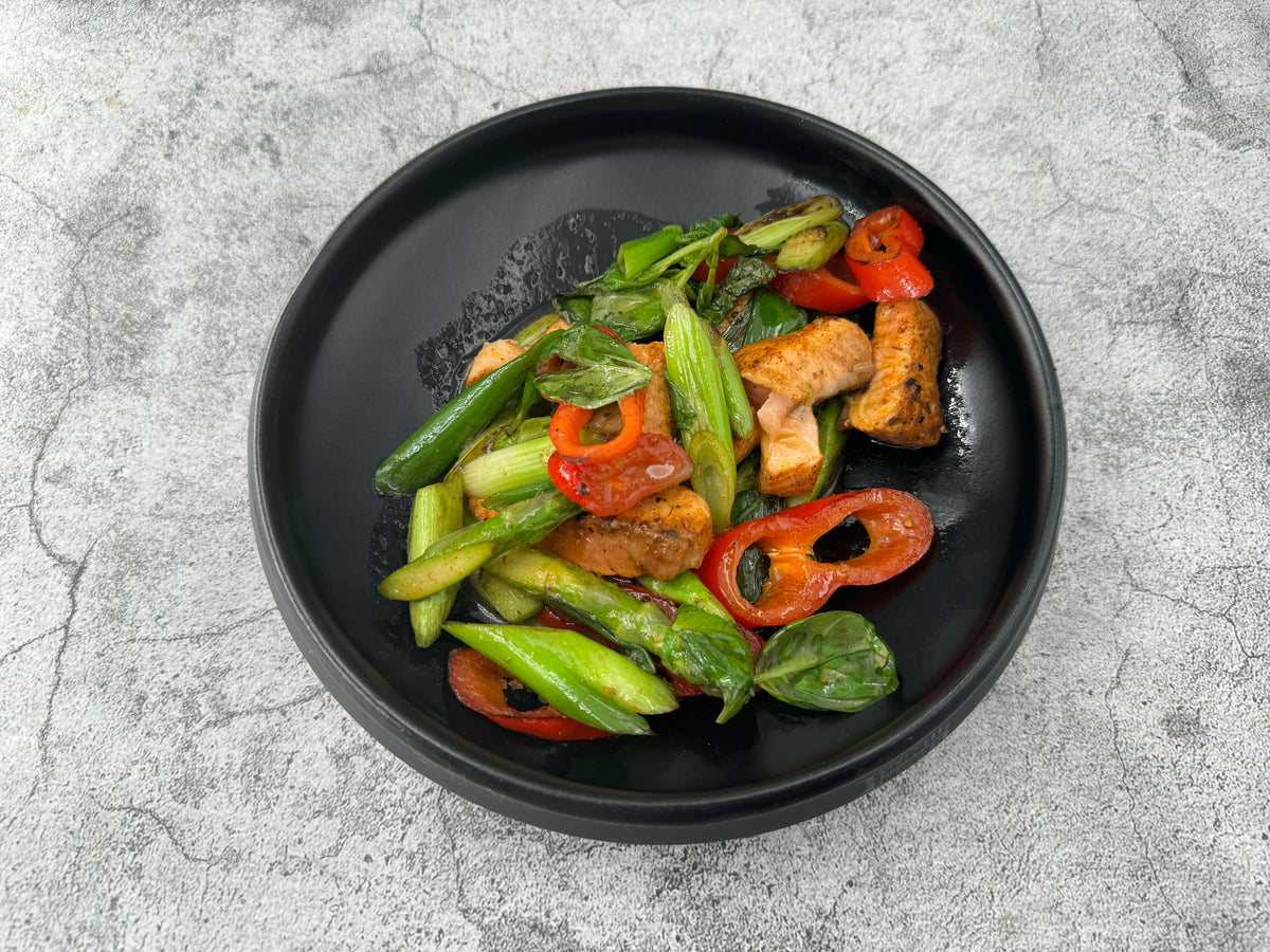 Würzige Lachs-Pfanne