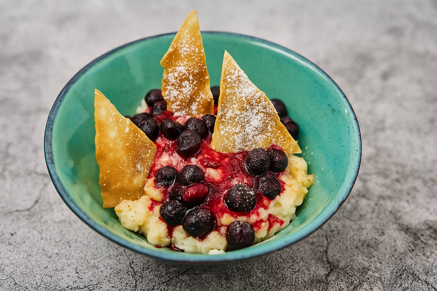 Omas Milchreis mit Crunch