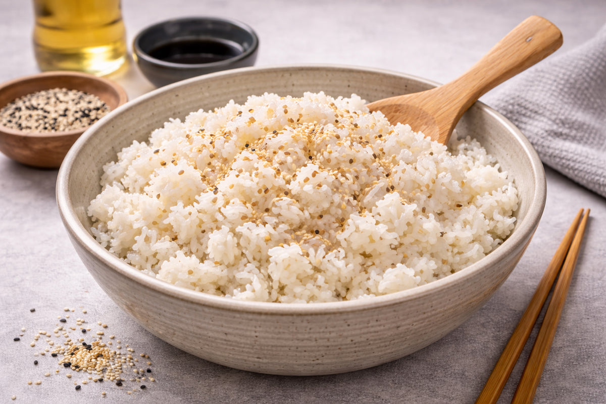 Sushi-Reis im Topf gegart