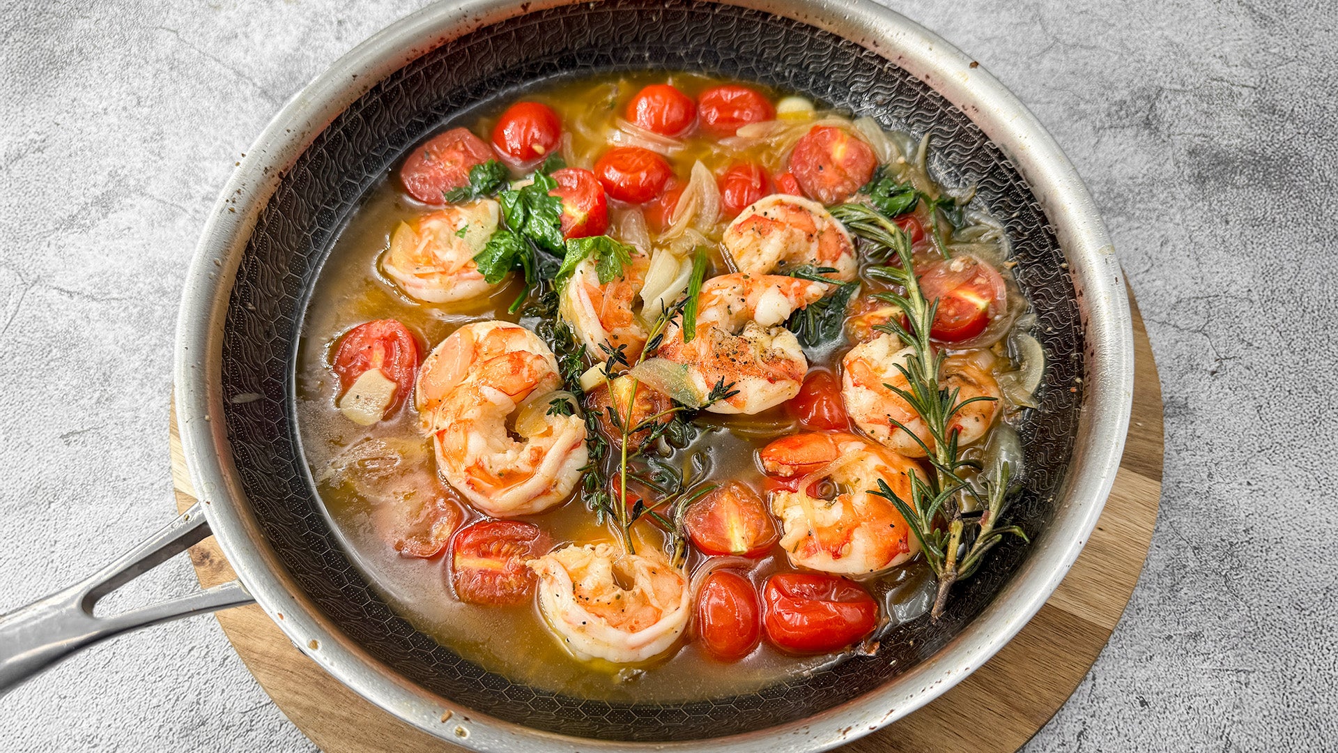 Garnelenpfanne wie beim Italiener