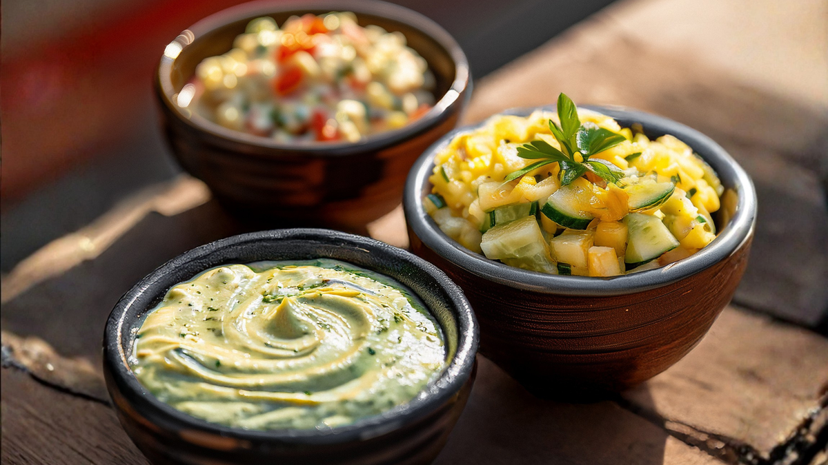 Dreierlei Grilldips