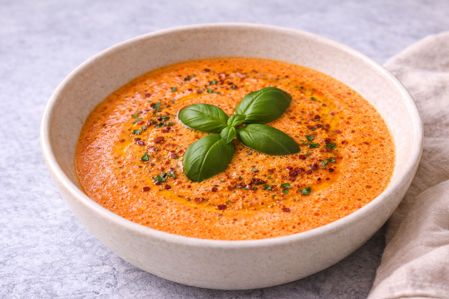 Tomaten-Chili-Suppe