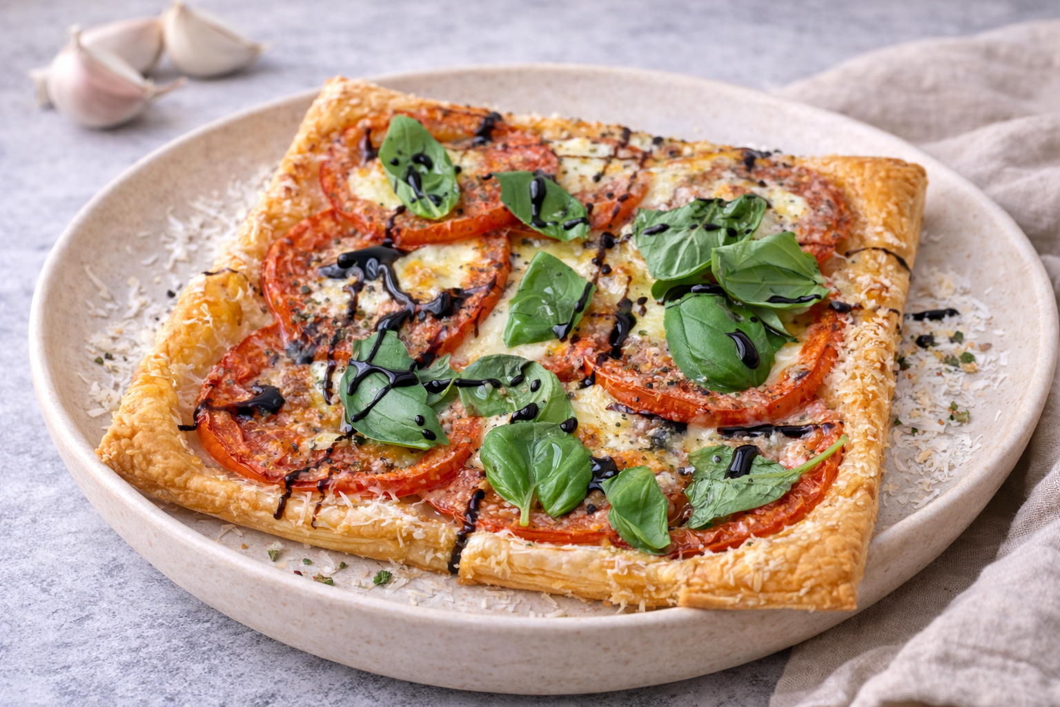 Tomaten-Tarte mit Mozzarella