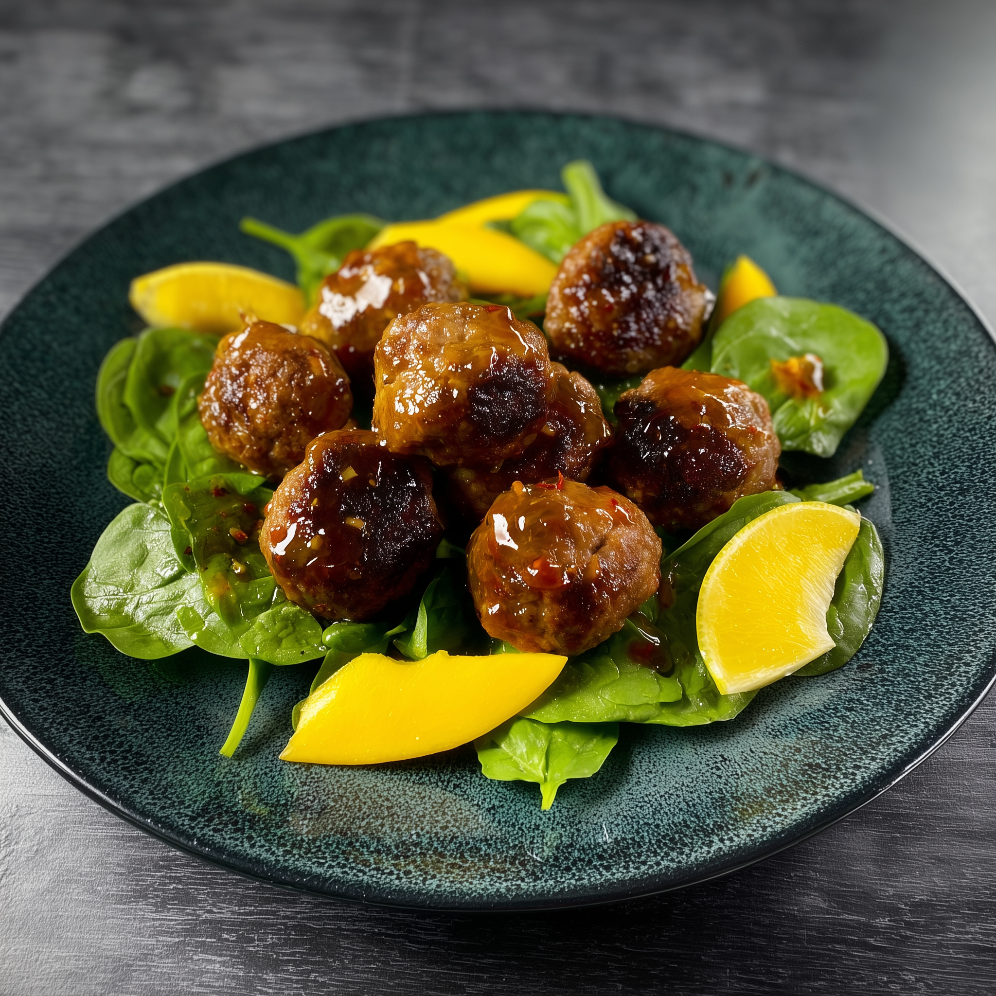 Asiatische Fleischbällchen mit Mangosalat – HENSSLERS Asiatische Fleischbällchen mit Mangosalat – HENSSLERS