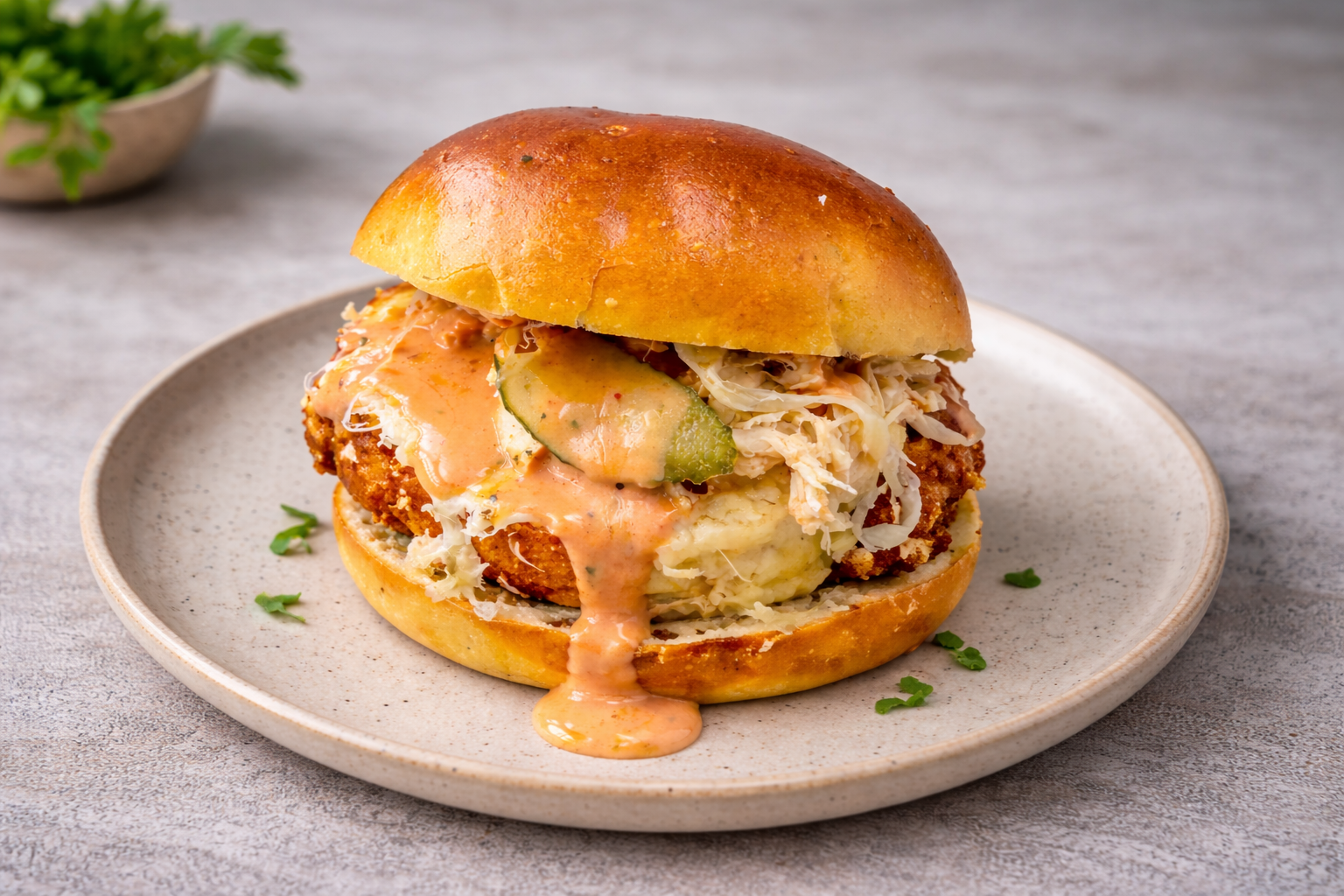 Crazy Cheezy Chicken Burger
