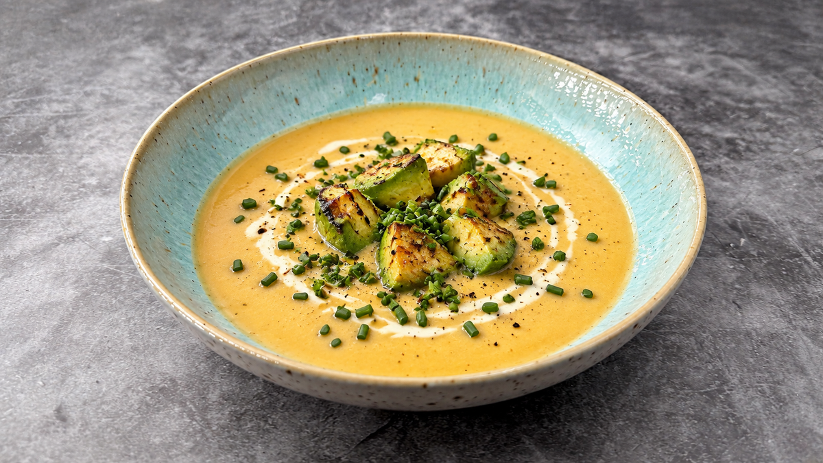Süßkartoffel-Chili-Suppe „Henssler Style“