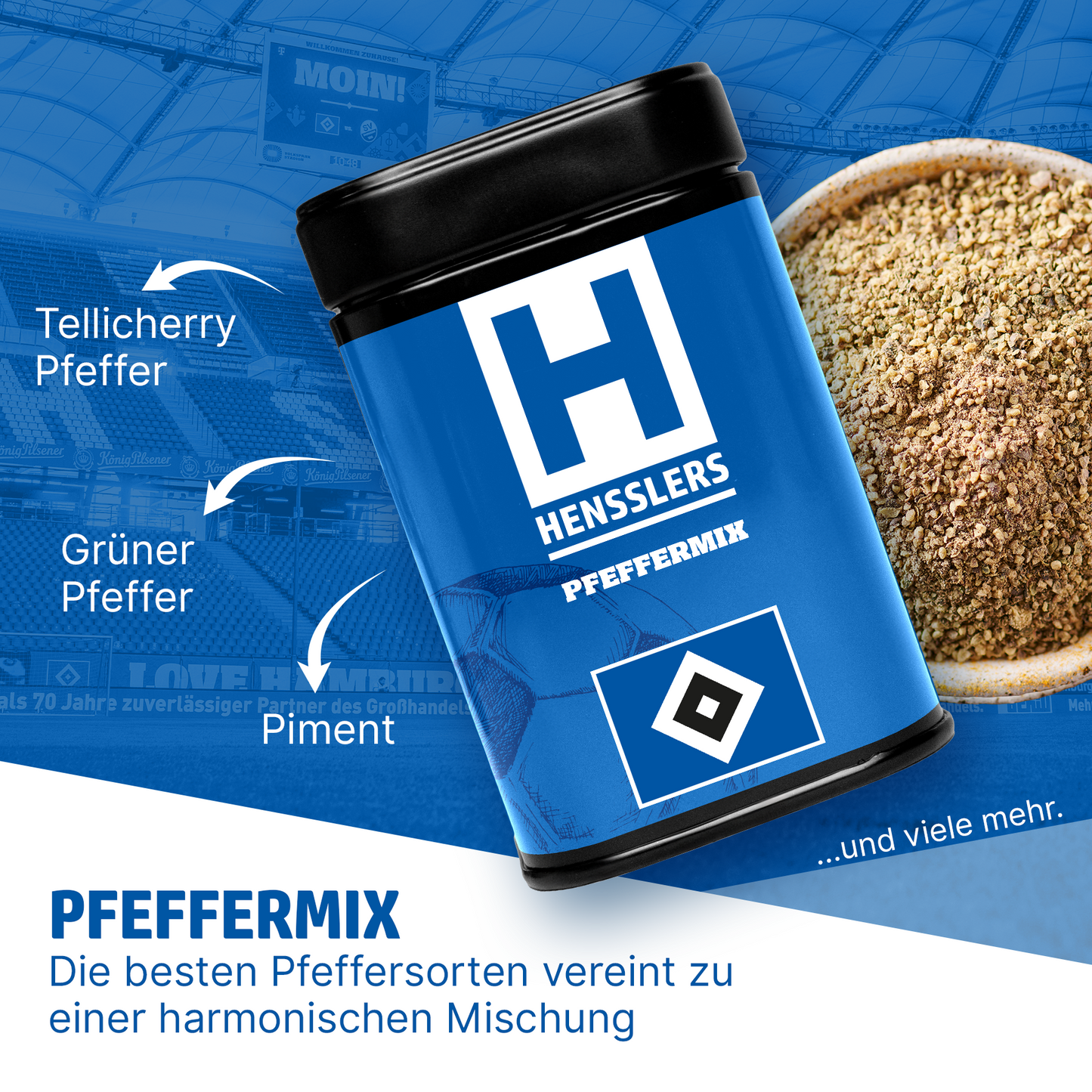 HENSSLERS Sturmtrio-Set HSV-Edition