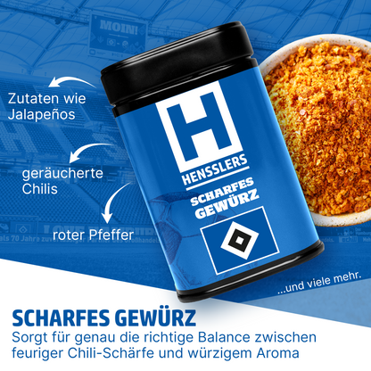 HENSSLERS Stadion-Currywurst Set HSV-Edition