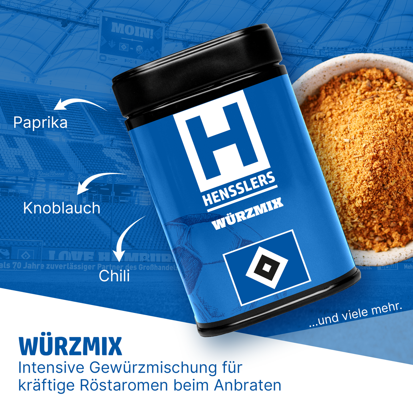 HENSSLERS Sturmtrio-Set HSV-Edition