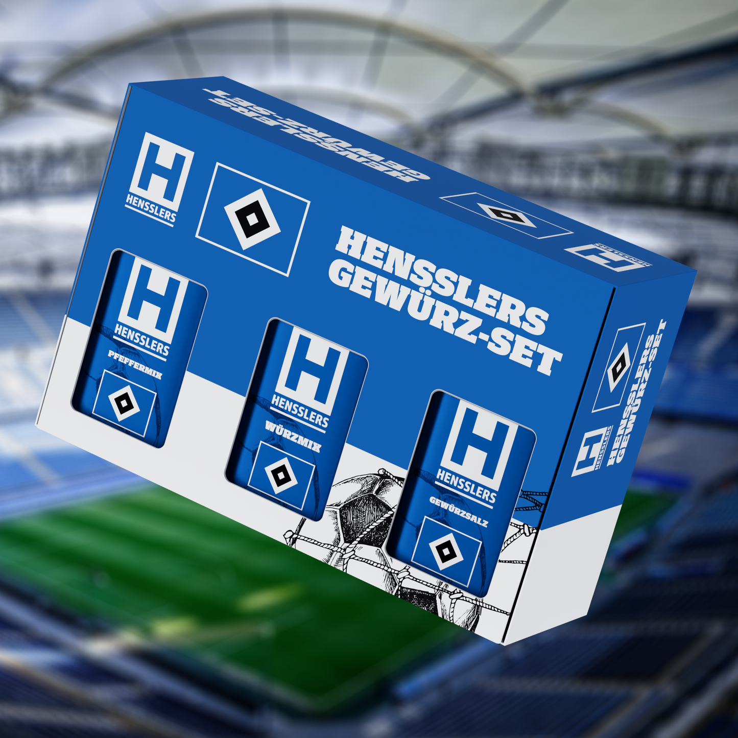 HENSSLERS Sturmtrio-Set HSV-Edition