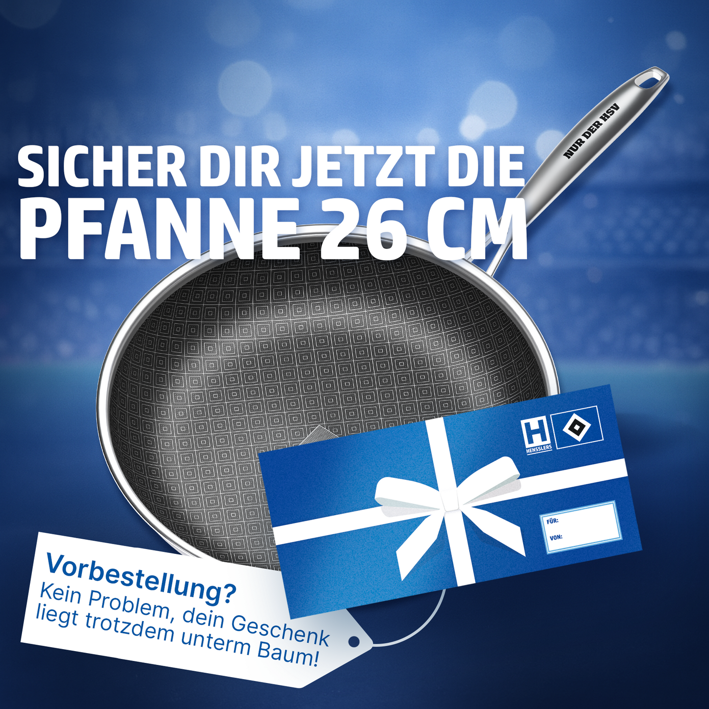 HENSSLERS Pfanne 26cm HSV-Edition