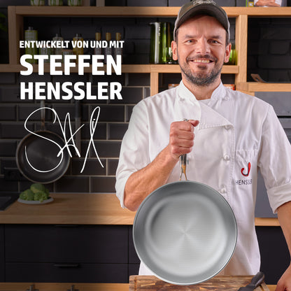 HENSSLERS Wok- und Pfannendeckel 30cm Pfannen HENSSLERS