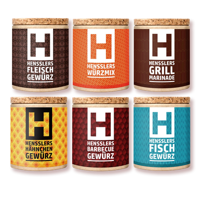 Hensslers 6er-BBQ Set Gewürze Hensslers
