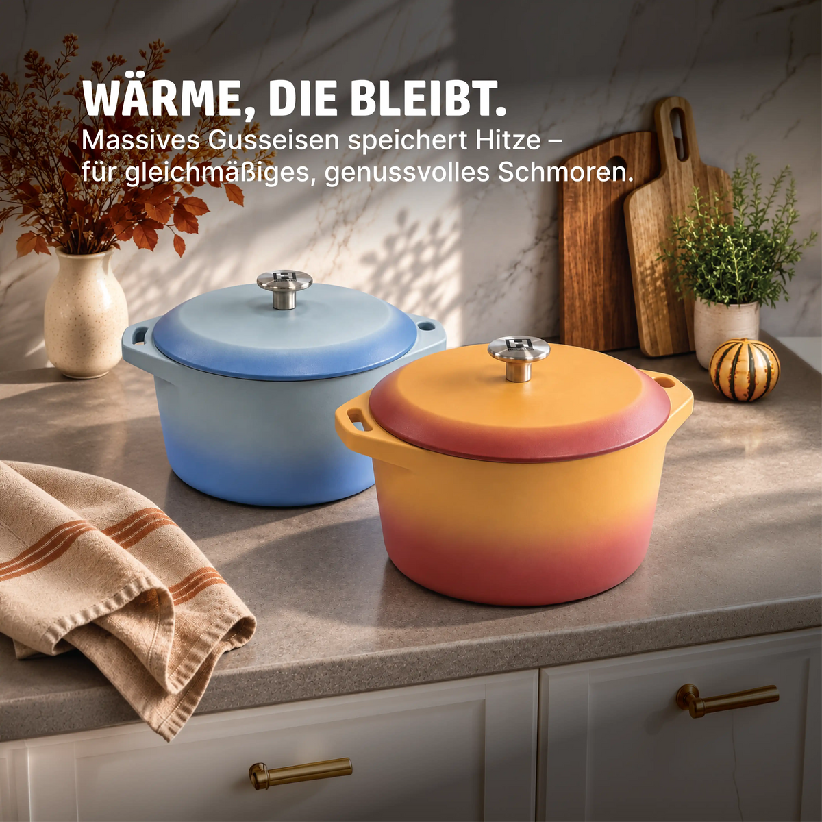 HENSSLERS Gusseiserner Bräter 24cm Küchenzubehör HENSSLERS