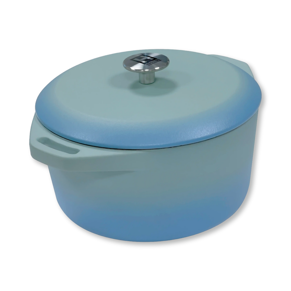 HENSSLERS Gusseiserner Bräter 24cm Küchenzubehör HENSSLERS Blau