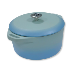 HENSSLERS Gusseiserner Bräter 24cm Küchenzubehör HENSSLERS Blau