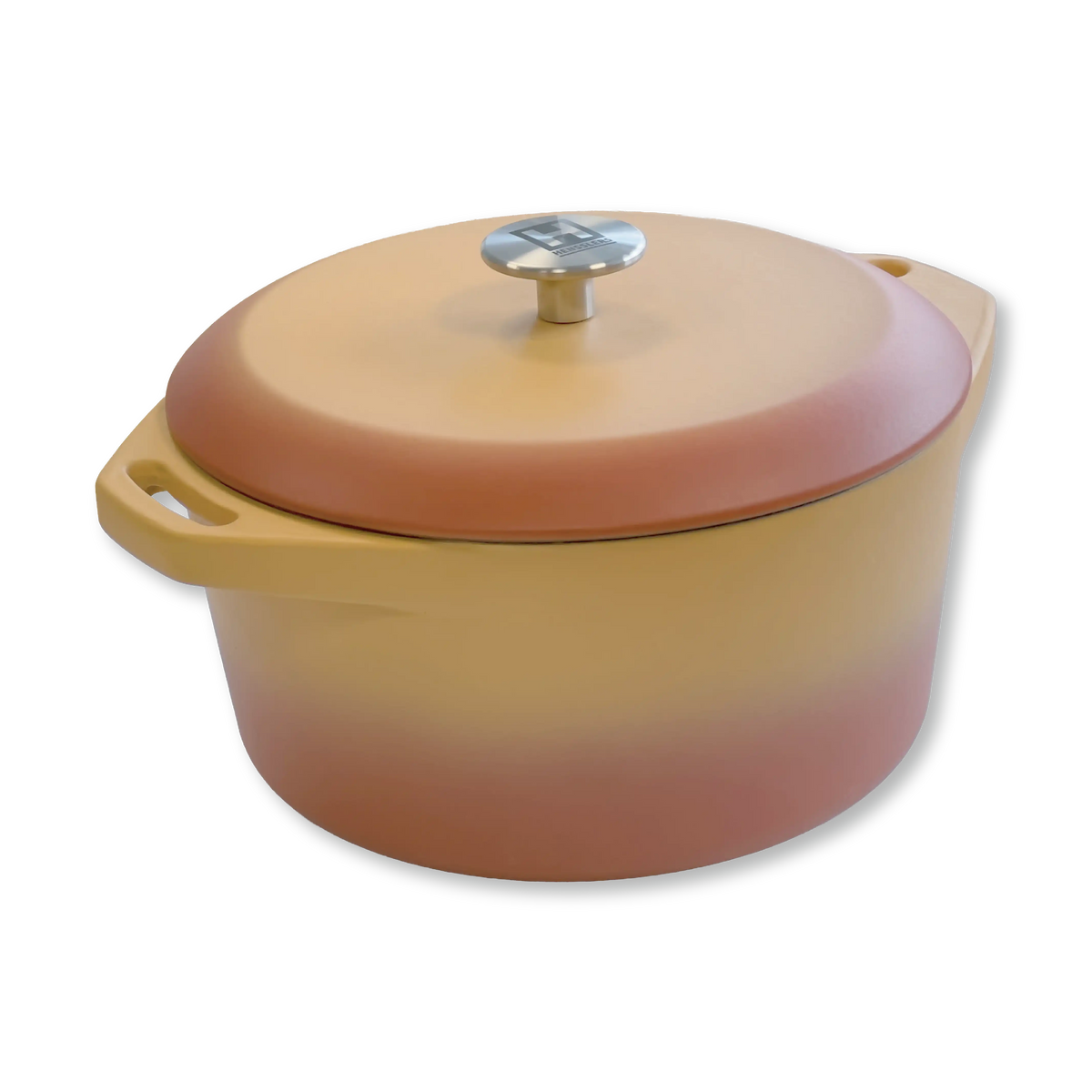 HENSSLERS Gusseiserner Bräter 24cm Küchenzubehör HENSSLERS Orange