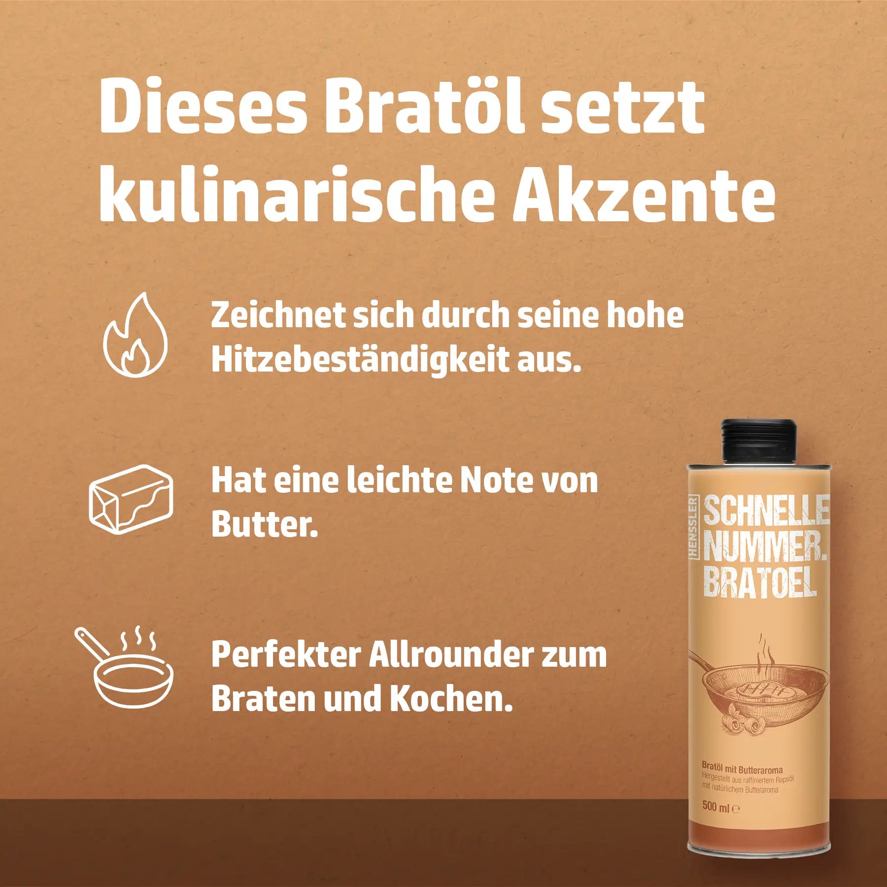 Hensslers Bratöl mit Butter online kaufen