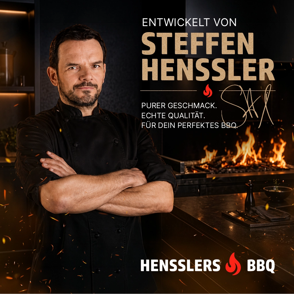 HENSSLERS Grillbesteck 4 Teilig Küchenzubehör Hensslers