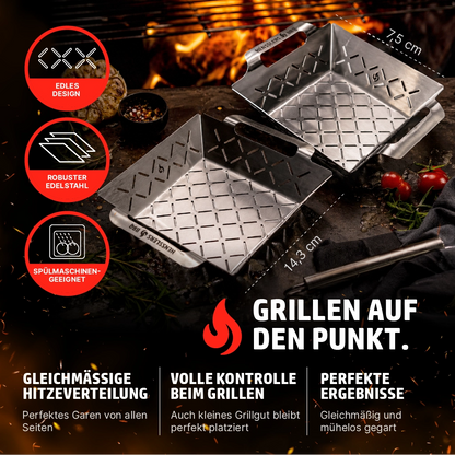 HENSSLERS Grillschale Set Küchenzubehör HENSSLERS