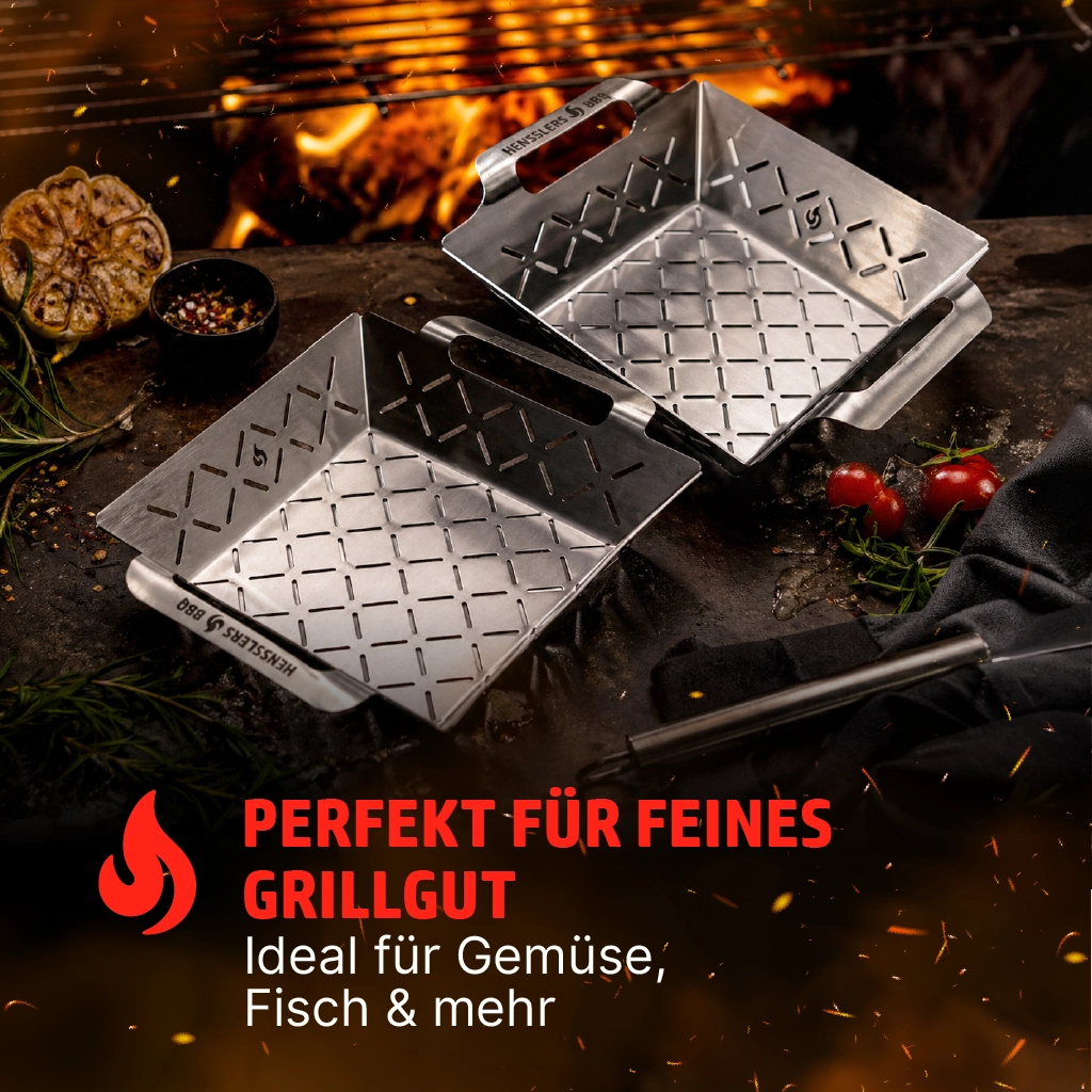 HENSSLERS Grillschale Set Küchenzubehör HENSSLERS