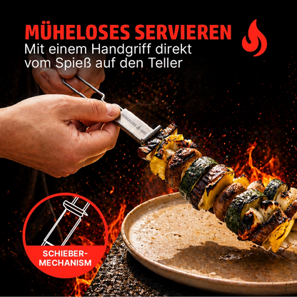 HENSSLERS Grillspieß Set Küchenzubehör HENSSLERS