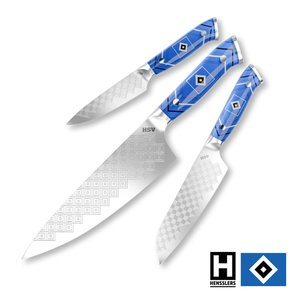 HENSSLERS 3er Messerset HSV-Edition