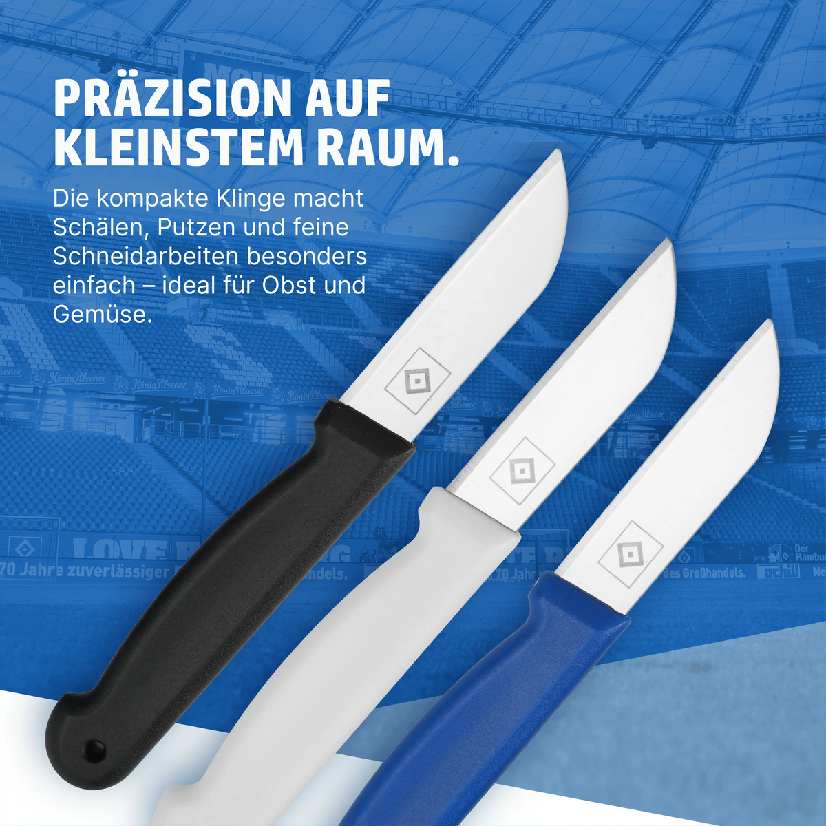 HENSSLERS Schälmesser 3er Set HSV Edition