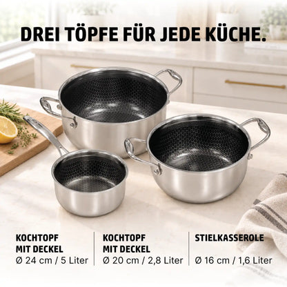 HENSSLERS Topfset 5-teilig Bundles HENSSLERS