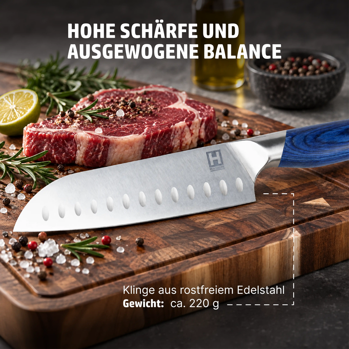 HENSSLERS Santokumesser - Limited Messer HENSSLERS