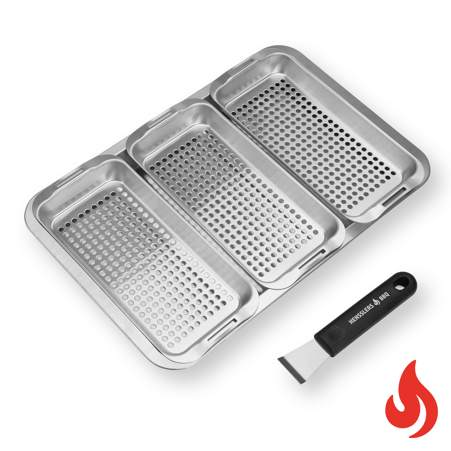 HENSSLERS Grillkorb Set Küchenzubehör HENSSLERS