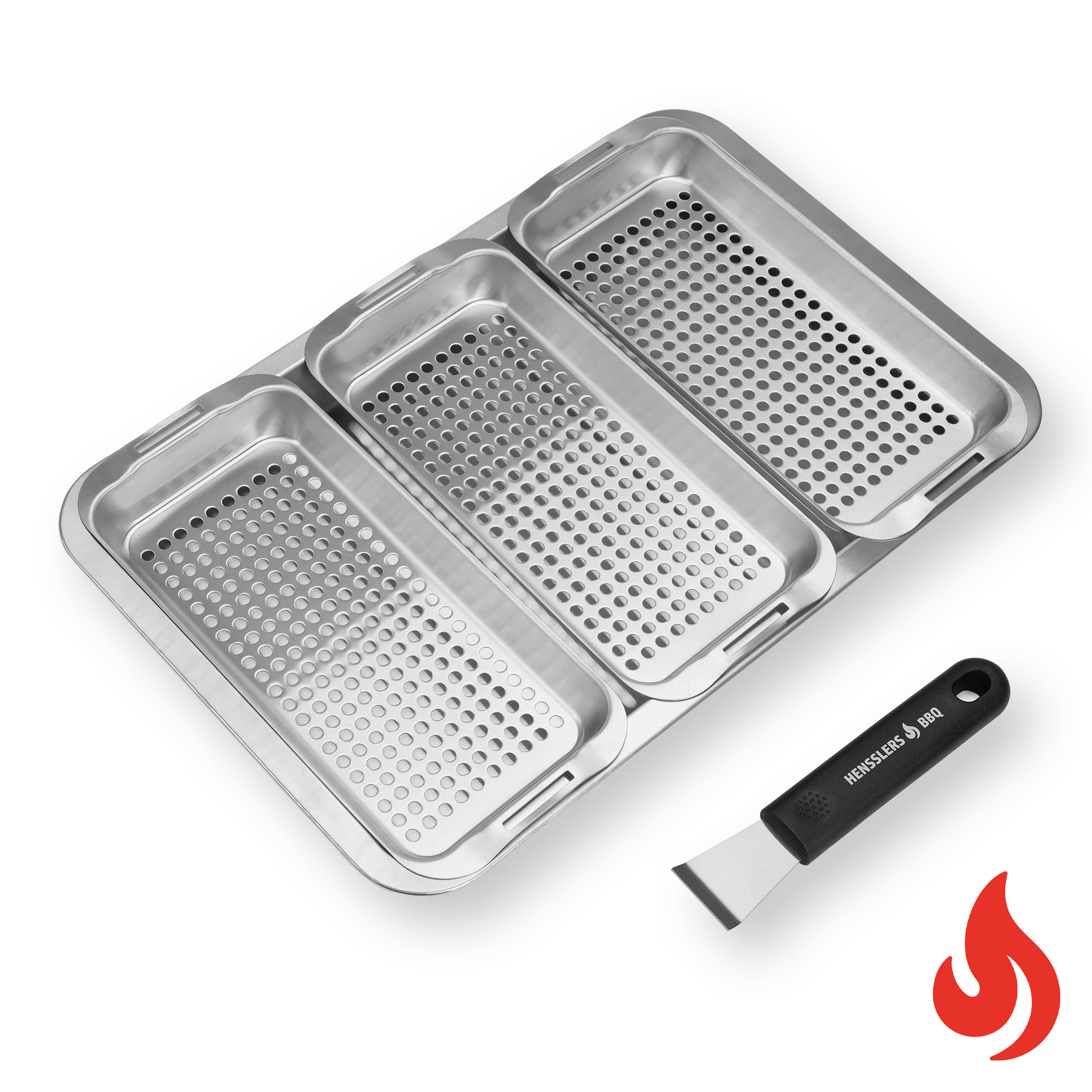 HENSSLERS Grillkorb Set Küchenzubehör HENSSLERS