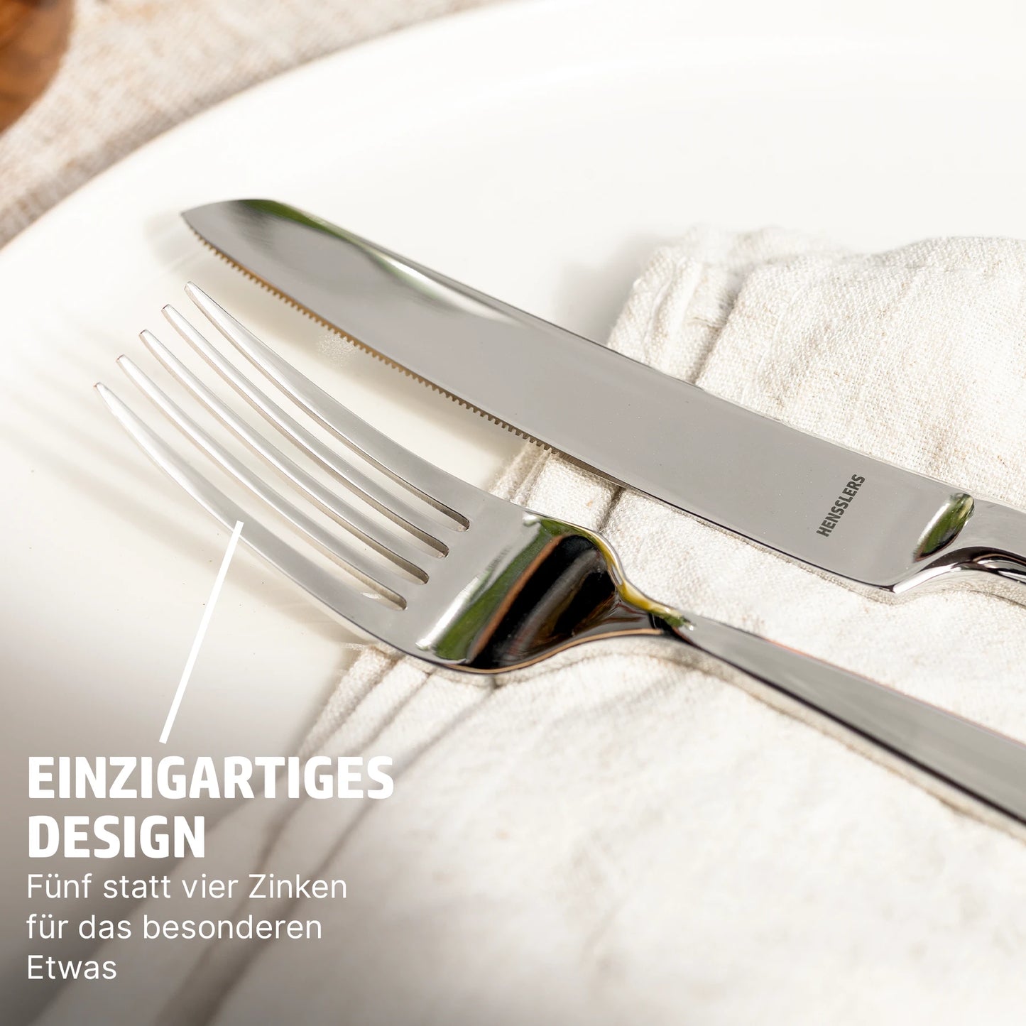HENSSLERS Besteckset 30-teilig Küchenzubehör Hensslers